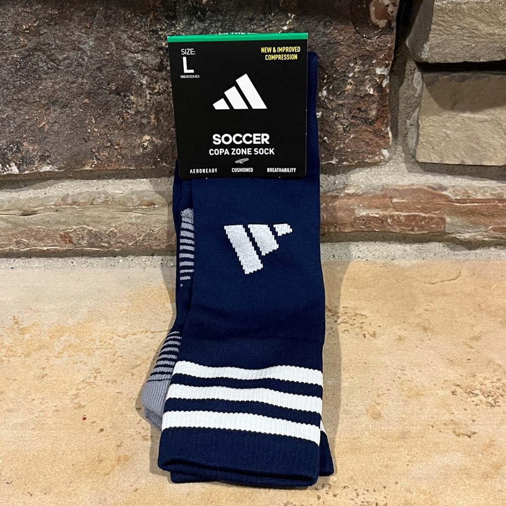 Adidas Blue Copa Zone Aeroready Soccer Socks